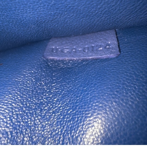 Celine Calfskin Suede Small Trapeze Indigo - Picture 10 of 11